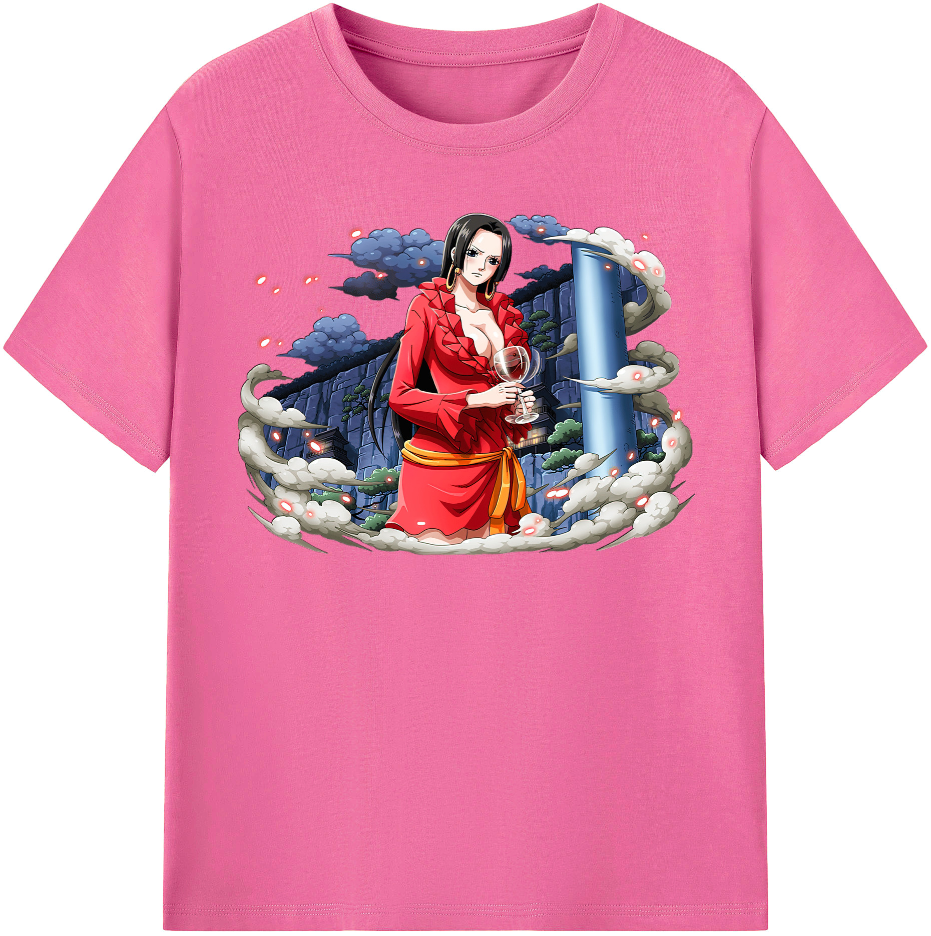 ワンピース ボア・ハンコック ONE PIECE Boa·Hancock レディースカジュアルプリントTシャツ（綿100％）